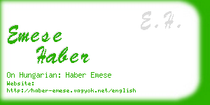 emese haber business card